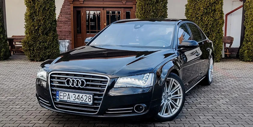 samochody osobowe Audi A8 cena 110000 przebieg: 213000, rok produkcji 2013 z Woźniki